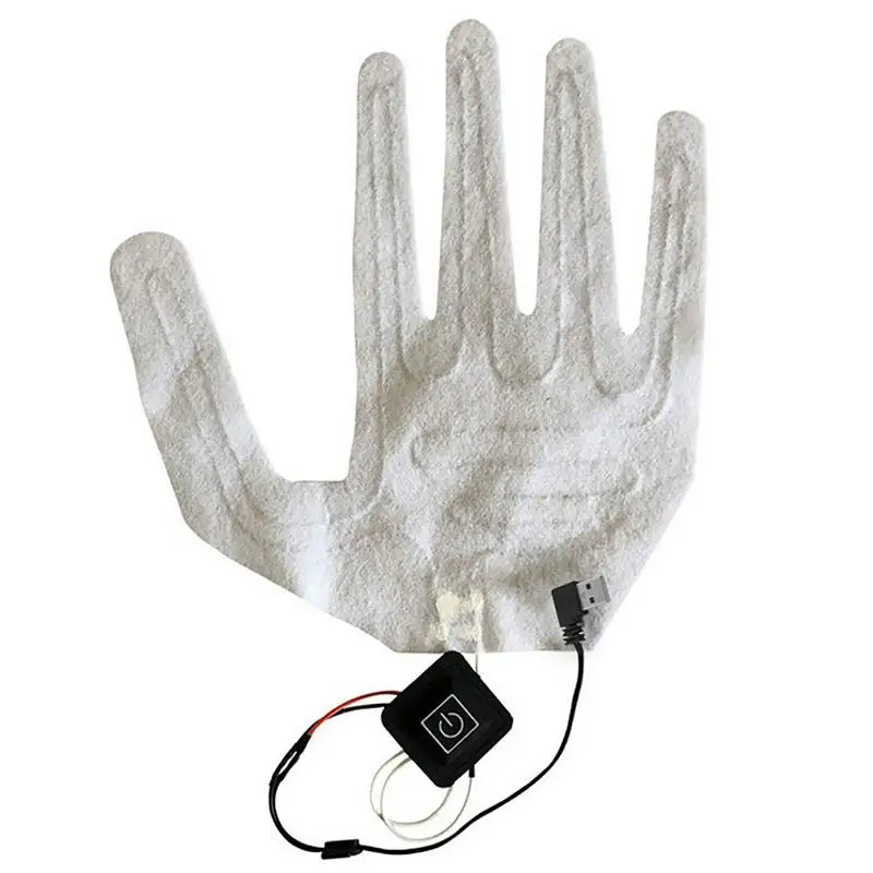 

Heated Gloves Sheet USB Heated Glove Pad 3.7V Electric Heating Film Glove Heating Sheet Hand Warmer Film Pads Winter Warmth