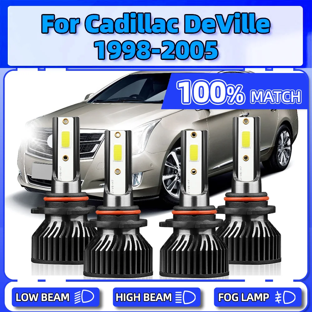 

40000LM LED Headlight Bulbs 240W Auto Headlamps 12V 6000K White For Cadillac DeVille 1998 1999 2000 2001 2002 2003 2004 2005