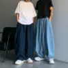 Men's 4xl Navy y2k Baggy Pants Denim Wide Leg Trousers Oversized Loose Jeans For Men Harajuku Cotton Korean Style Brand Clothing 2