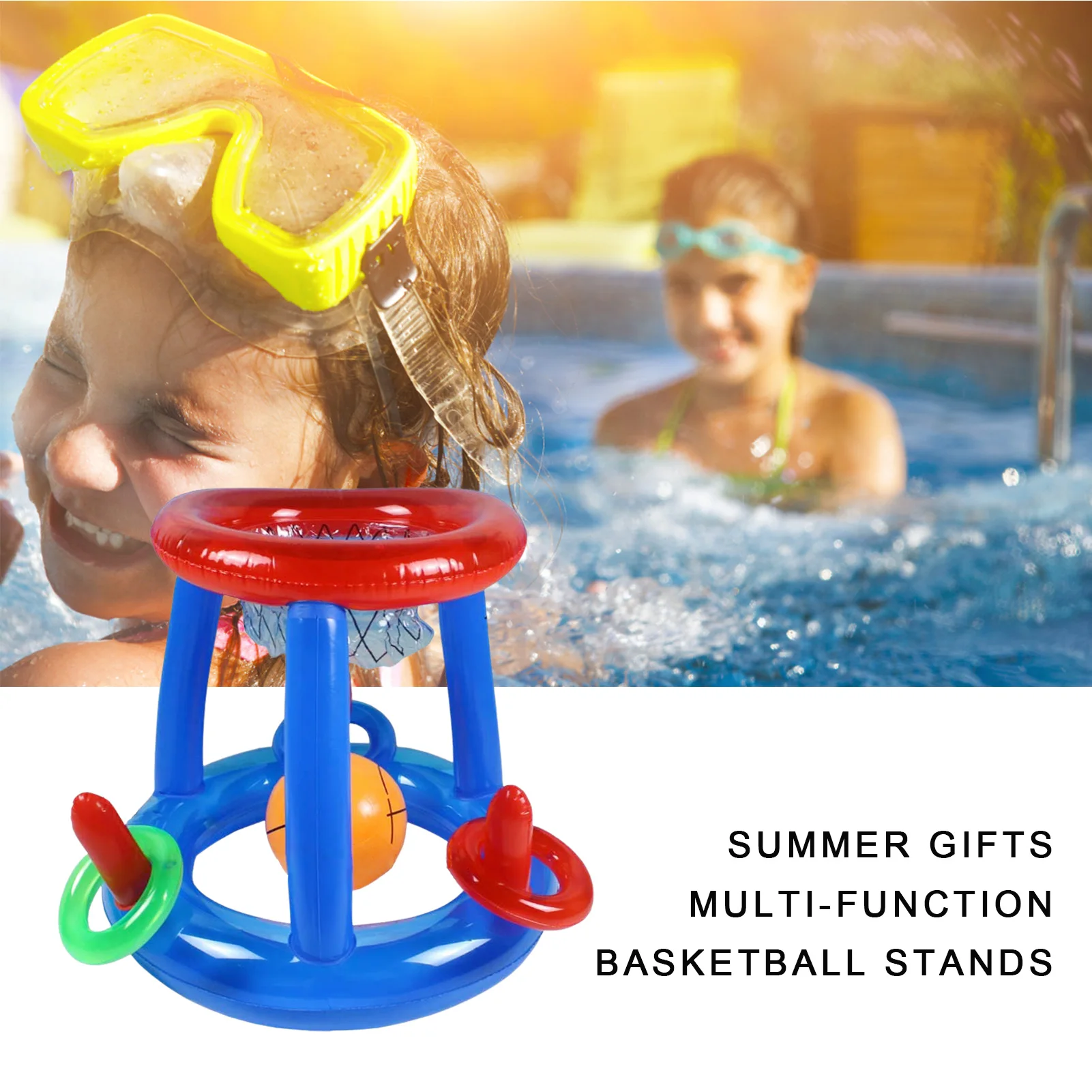 swim and dunk basketball hoop