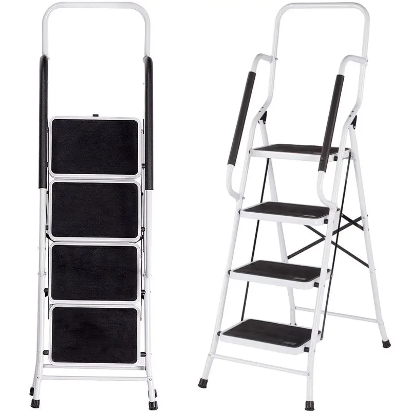 

SUGIFT 4 Step Ladder Portable Folding Step Stool for Household and Office Ladder for Home Step Stool
