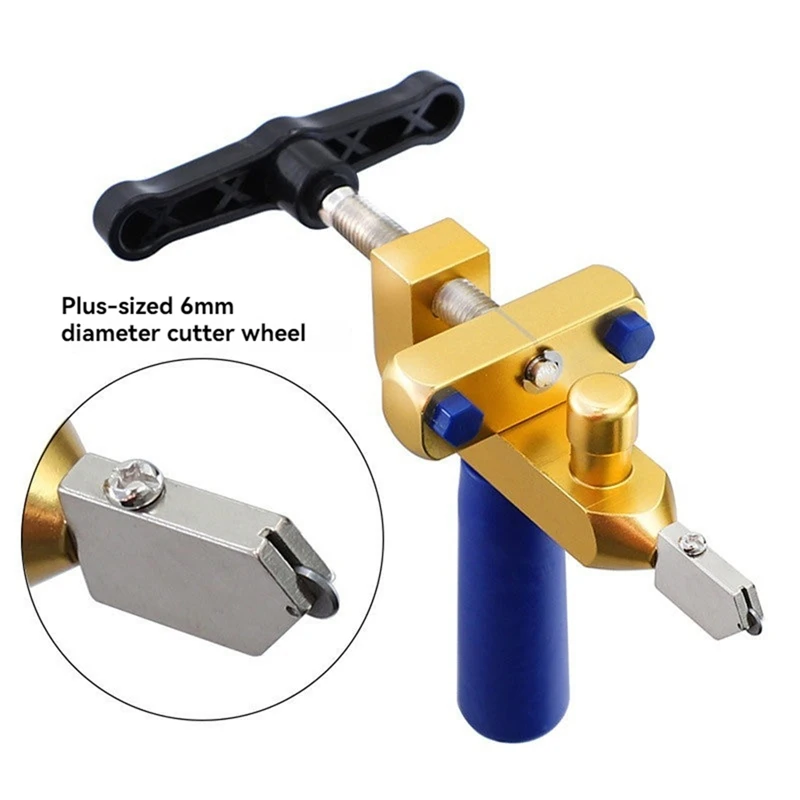2-In-1 Ceramic & Glass Tile Cutter Portable Construction Hand Tool Diamond Glass Cutter Set For Tile Cutting 5