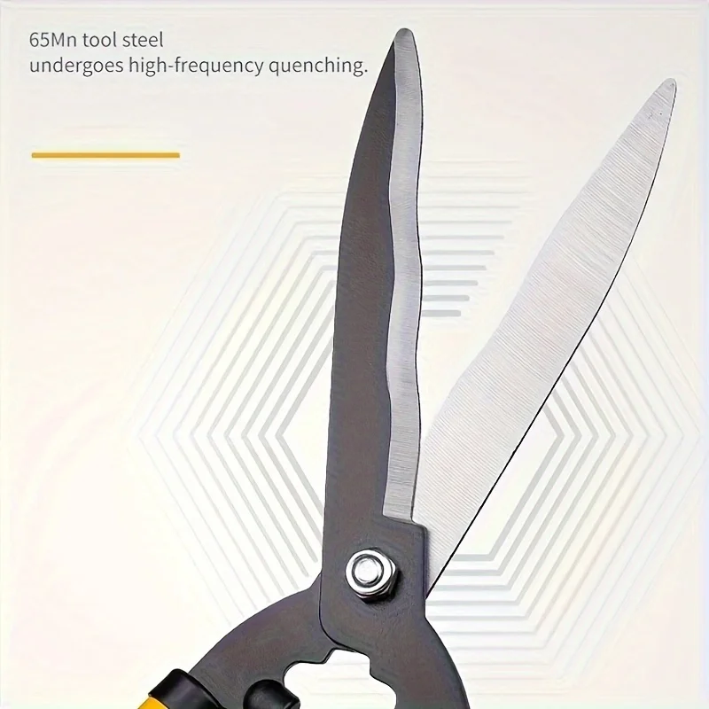 인체공학적 긴 코 정원 가위 - 합금강 블레이드, 현대적인 스타일, 배터리 필요 없음 - 주택 개조에 적합