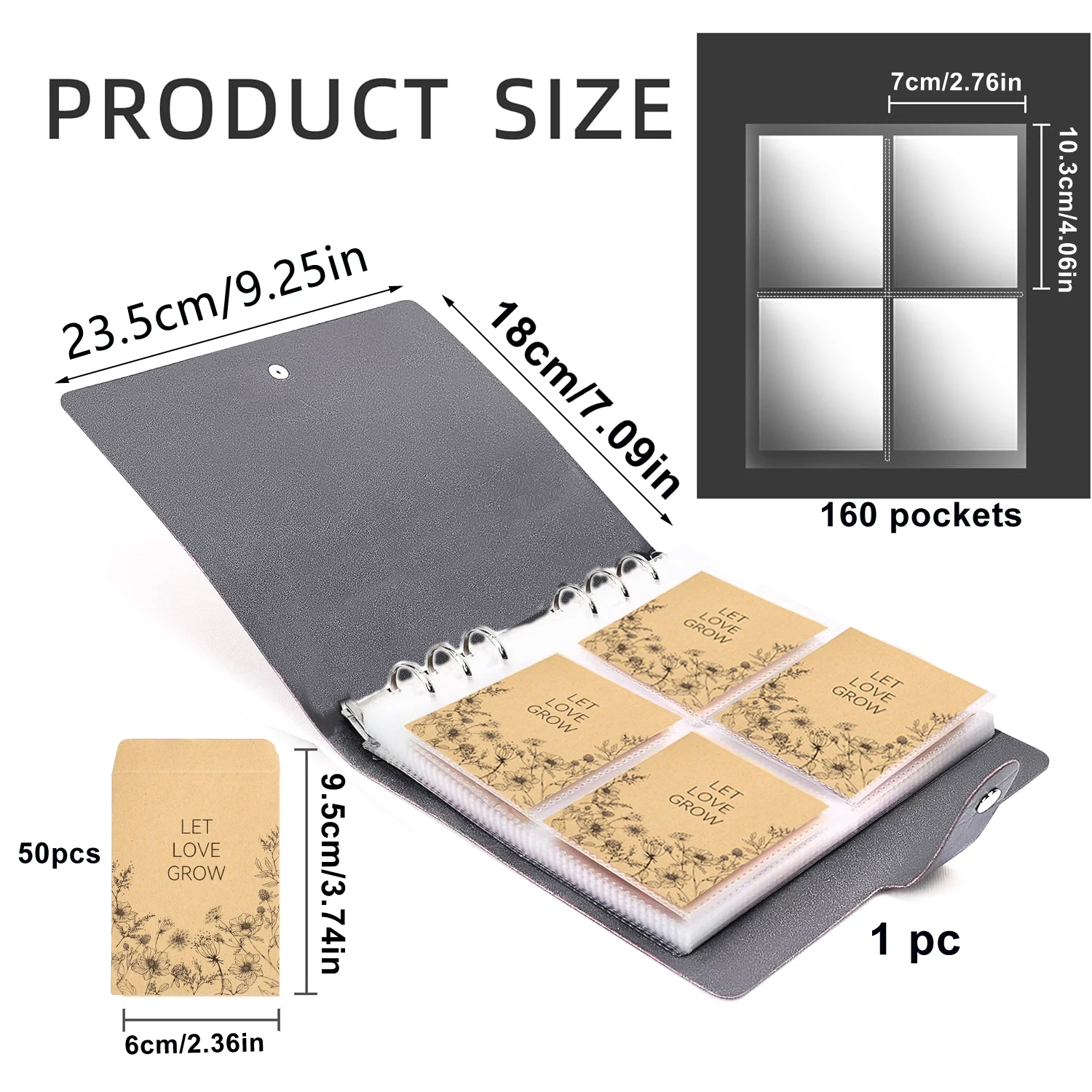 Resealable Seed Storage Envelopes - Organizers & Saver Packets with Storage Box