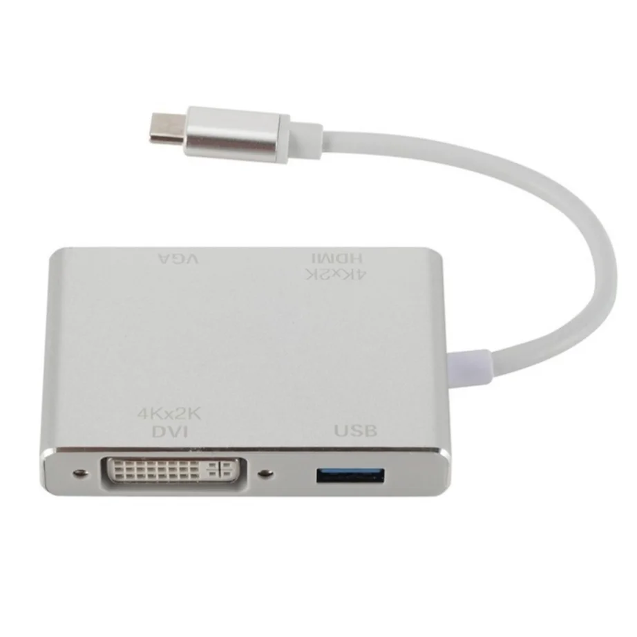 4  1 4k USB 3.1 c-VGA DVI USB 3.0 HDMI ȣȯ  ̺, Ʈ   USB C  й