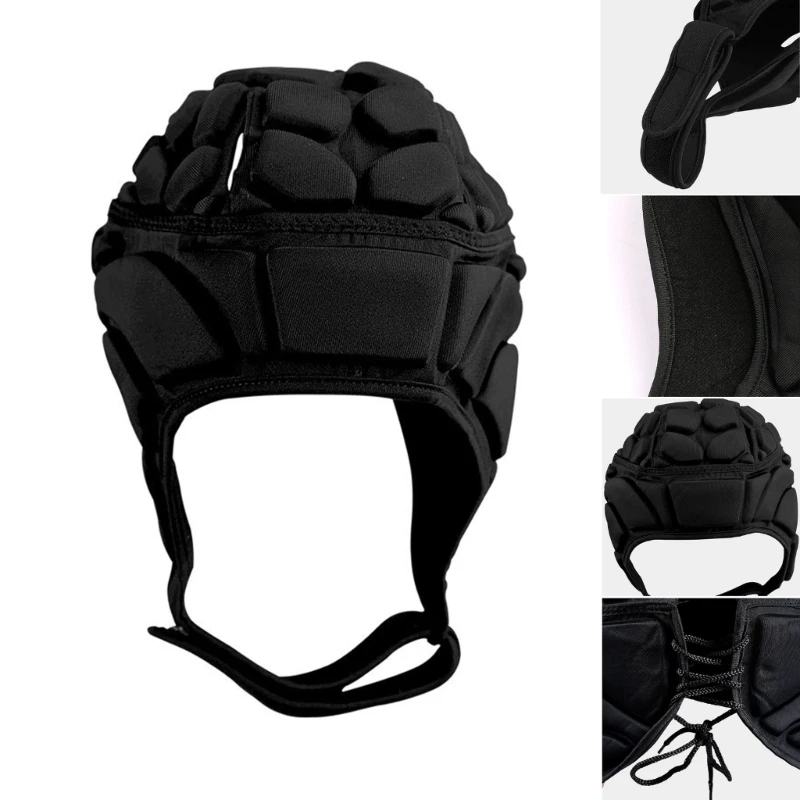 

Football Headguards EVA Shockproof Football Helmets Lightweight Design Heat Dissipation Anti Collision for Rock Climbing G99D