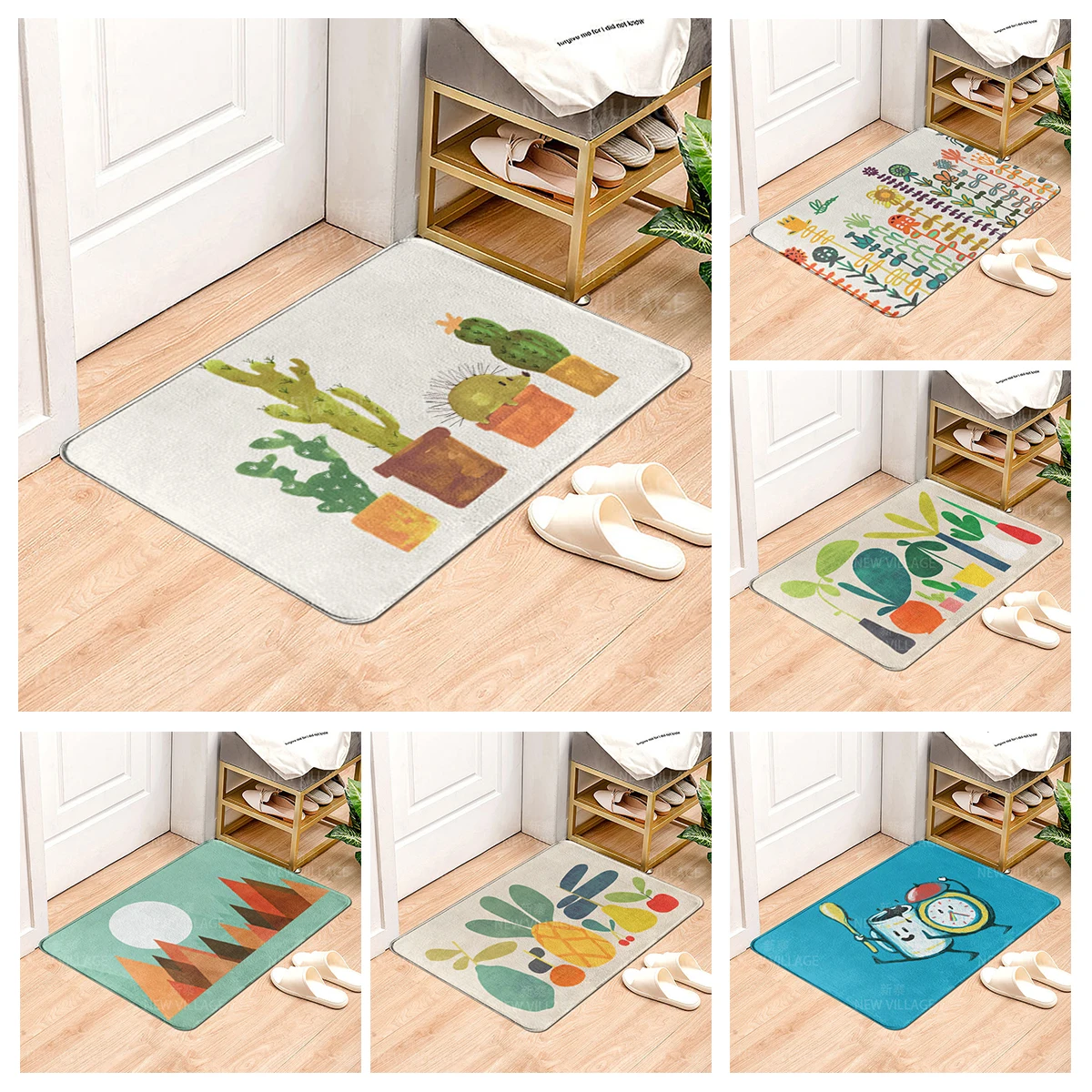

Домашний дневной коврик, нескользящий кухонный коврик в нордическом стиле для ванной комнаты, ванной