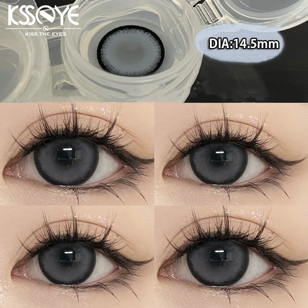 Ksseye 1 Pair High Quality Color Contact Lenses With Diopter Myopia