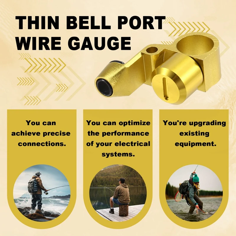 Lua Outlet Hole Conductor Modification Accessories Thin Bell Port Wire Gauge Yellow