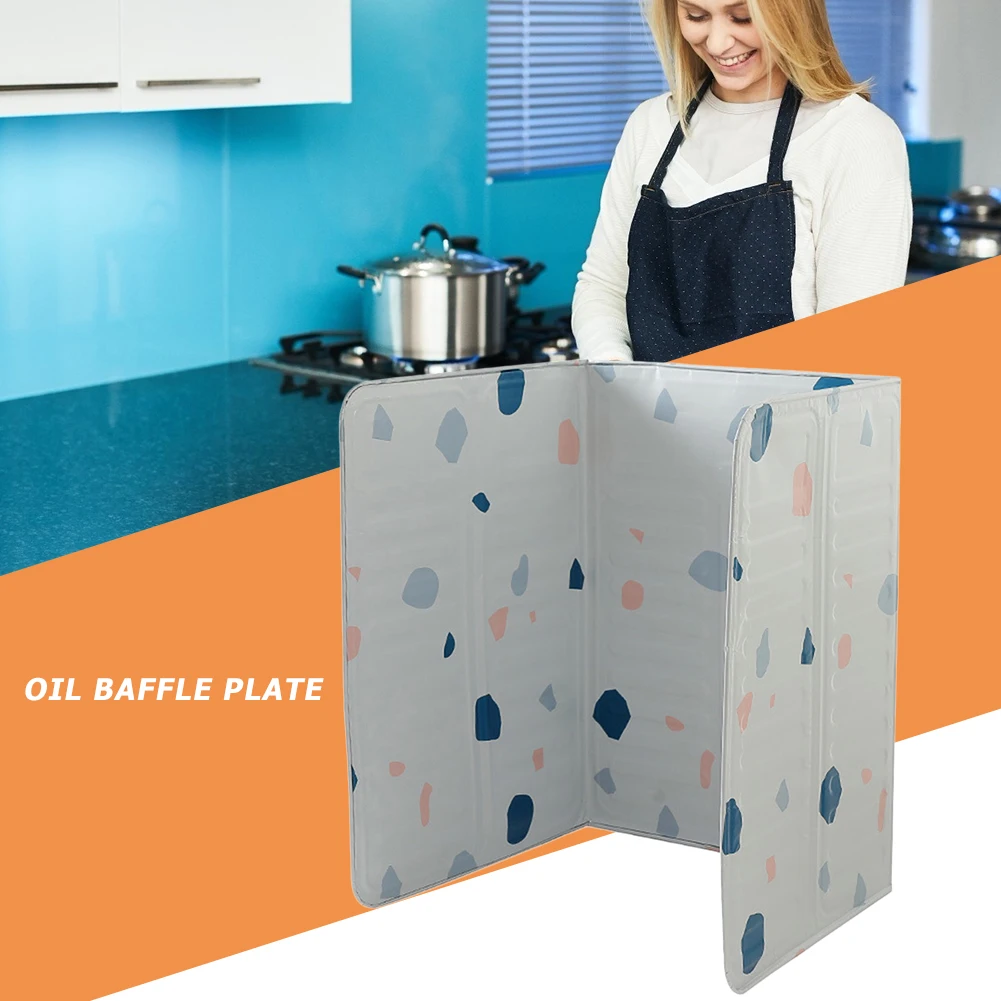 Wall Oil Splash Guard Aluminum Foil Stove Plate Prevent Oil Splatter Kitchen Tool Cooking Insulate Splash Proof Baffle