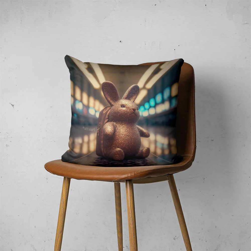 

CUTE AI PILLOW 076 Customizable Bedroom Bed Sofa Hotel Car Lumbar Pillow Fashion Decorative Pillow Cover