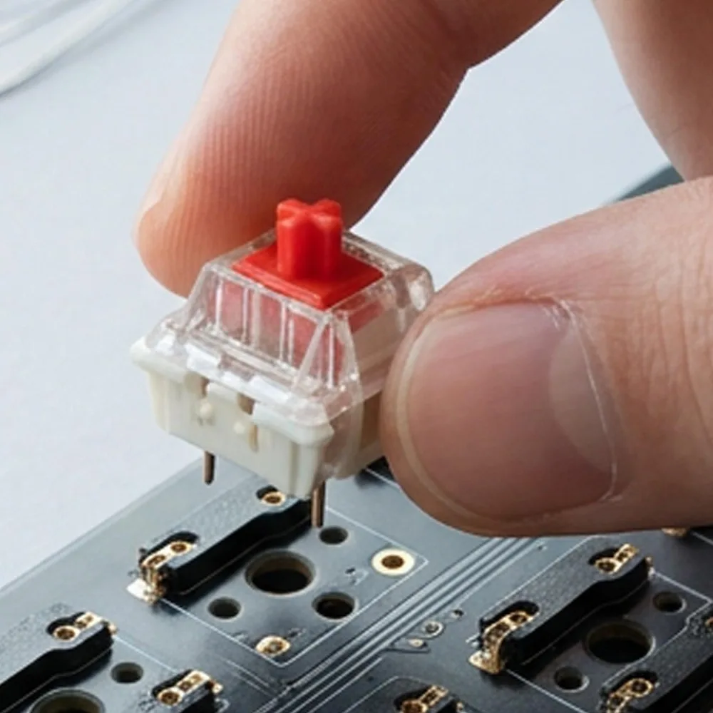 10/50/100Pcs 3Pin 교체 기계식 키보드 스위치 블루 레드 브라운 컬러 DIY 키보드 LED 게임 키보드 용 클리커 키