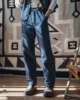 Non Stock Retro 1920s Wabash Stripe Railroad Work Pants Vintage Mens Workwear Jeans 2