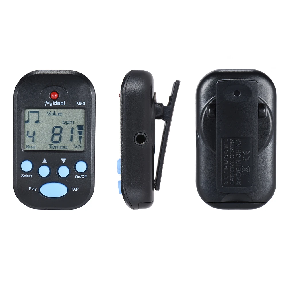 Compact Clip-On LCD Digital Rhythm Metronome