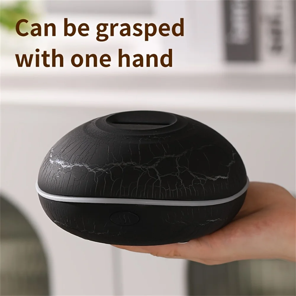7-color simulation flame fragrance humidifier 2-in-1 home appliance with large mist volume USB flame humidifier desktop creative 2