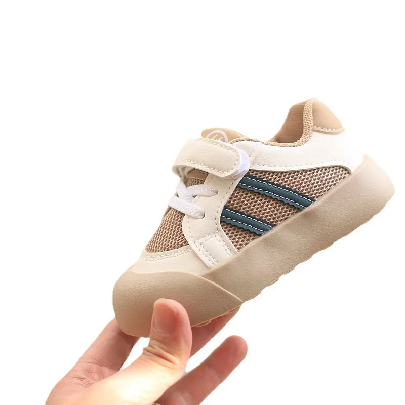 2024 Spring/Autumn Baby Toddler Shoes Soft Breathable Mesh Infant Sneakers 0-3 Year Flat Walker Shoes Sport Running Shoes 5