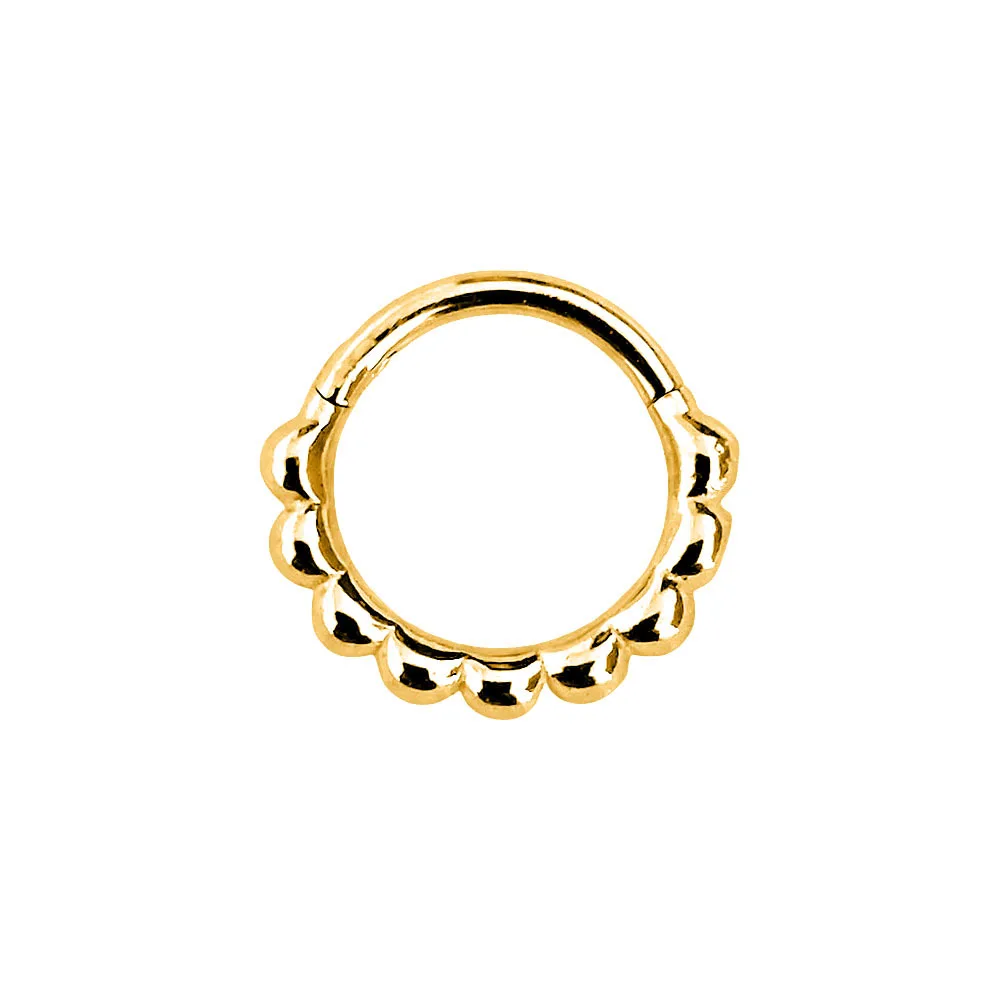 Flower Moon Heart Tush Teardrop Septum Piercing Drop Clicker Segment Nose Ring Daith Conch Hoop Earring 316L Surgical Steel 16G