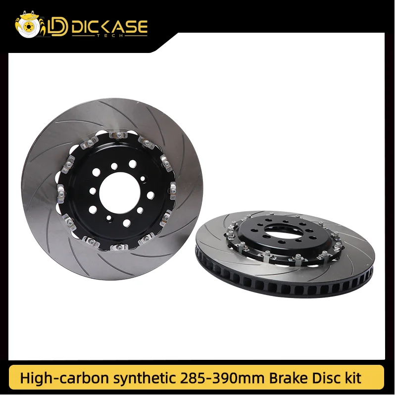 High carbon cast iron two-piece brake disc 325*28mm with aviation aluminum alloy center hat for bmw