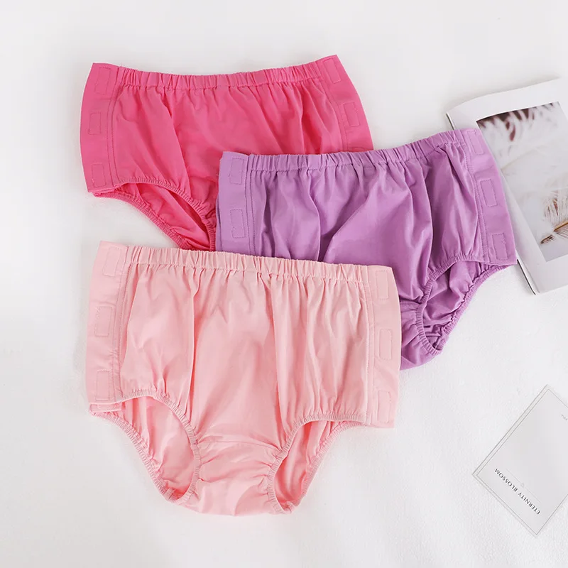 Adult Cloth Diapers for Patients Disabled Elderly Bedridden Both Sides Fully Open Pasted Easy To Wear and Take Off Clothes 5