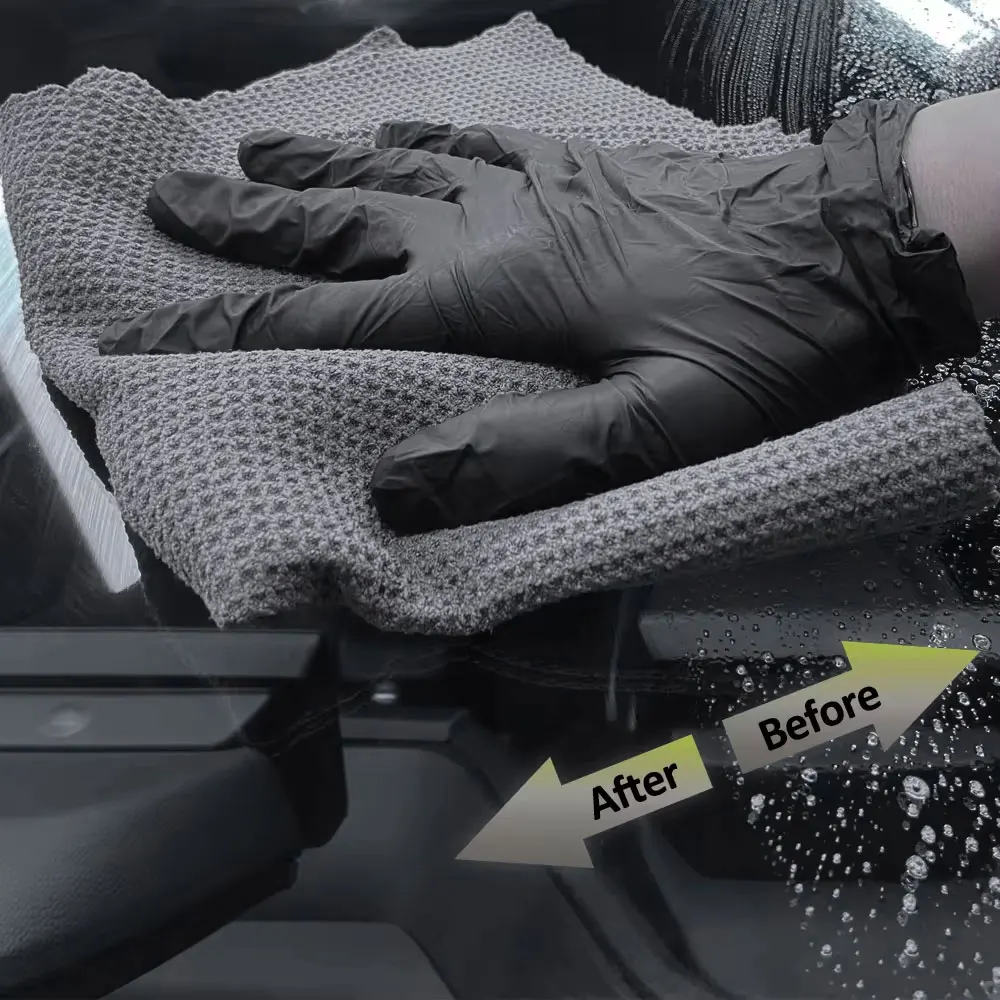 DetailingKing edgeless glass waffle towel microfiber waffle weave cloth 40x40CM super absorbent car glass towel microfiber towel microfiber cleaning cloths microfiber washing towel microfiber car towel microfiber towels cleaning cloth fiber towel fiber car wipes car drying towel glass cleaning towel drying cloth