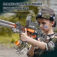 Full Automatic Water Gun for Kids Electric Blaster with Light Large-Capacity Water Soaker Children Gift Beach Outdoor Games 1