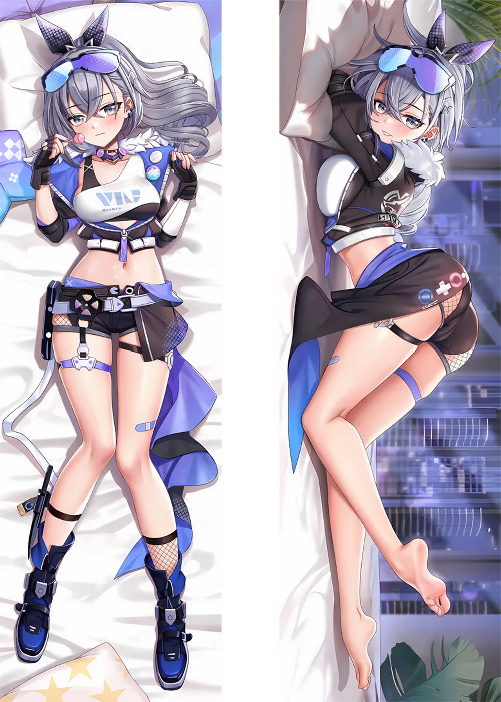 

Honkai: Star Rail Sexy Silver Wolf Two-dimens Anime Game Dakimakura,Pillowcase Hugging Body,Pillow cover,50*150cm (no filler)
