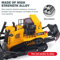 HUINA 1554 1:16 RC Truck Model Remote Controlled Bulldozer D9R 1:18 Alloy Tractor Cars Engineering Cars Trucks Toys Boys Gifts 2