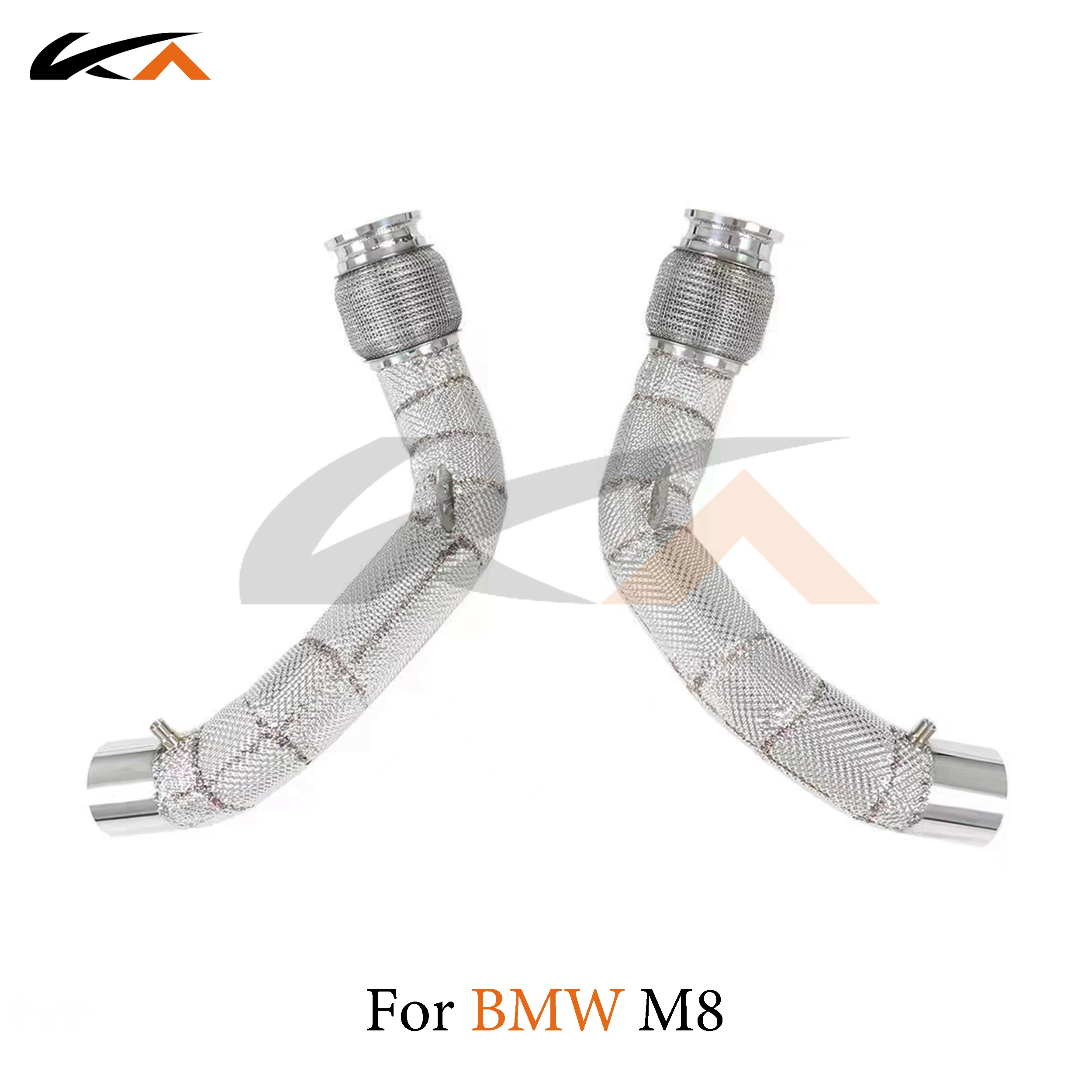 KA 튜닝 다운파이프 배기 스테인리스 스틸 헤더, BMW M8 4.4T 퍼포먼스, 자동차 부품, 열 차폐 촉매 작용