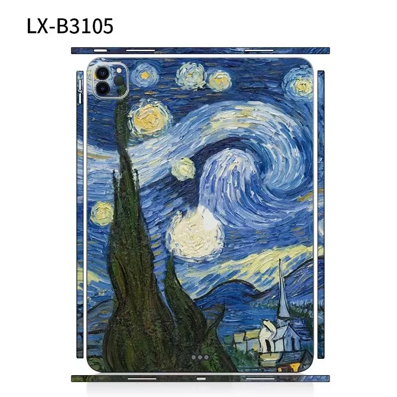 For iPad Pro 2020 12.9 11 Case 3M Back Film Covers Lightning Decal Skin Protector Sticker For iPad mini6