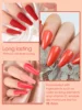 6pcs Red Pink Coral Dipping Powder Set, Air Drying Dip Powder Nail Kit No UV/LED Lamp Needed for Salon Manicure Nail Art 3
