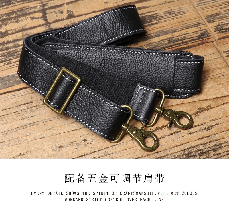 LUOKIR Herren-Reisetasche aus echtem Leder, erste Schicht Rindsleder, Schulter-Crossbody-Sporttasche, Geschäftsreisegepäcktasche – Detail 13