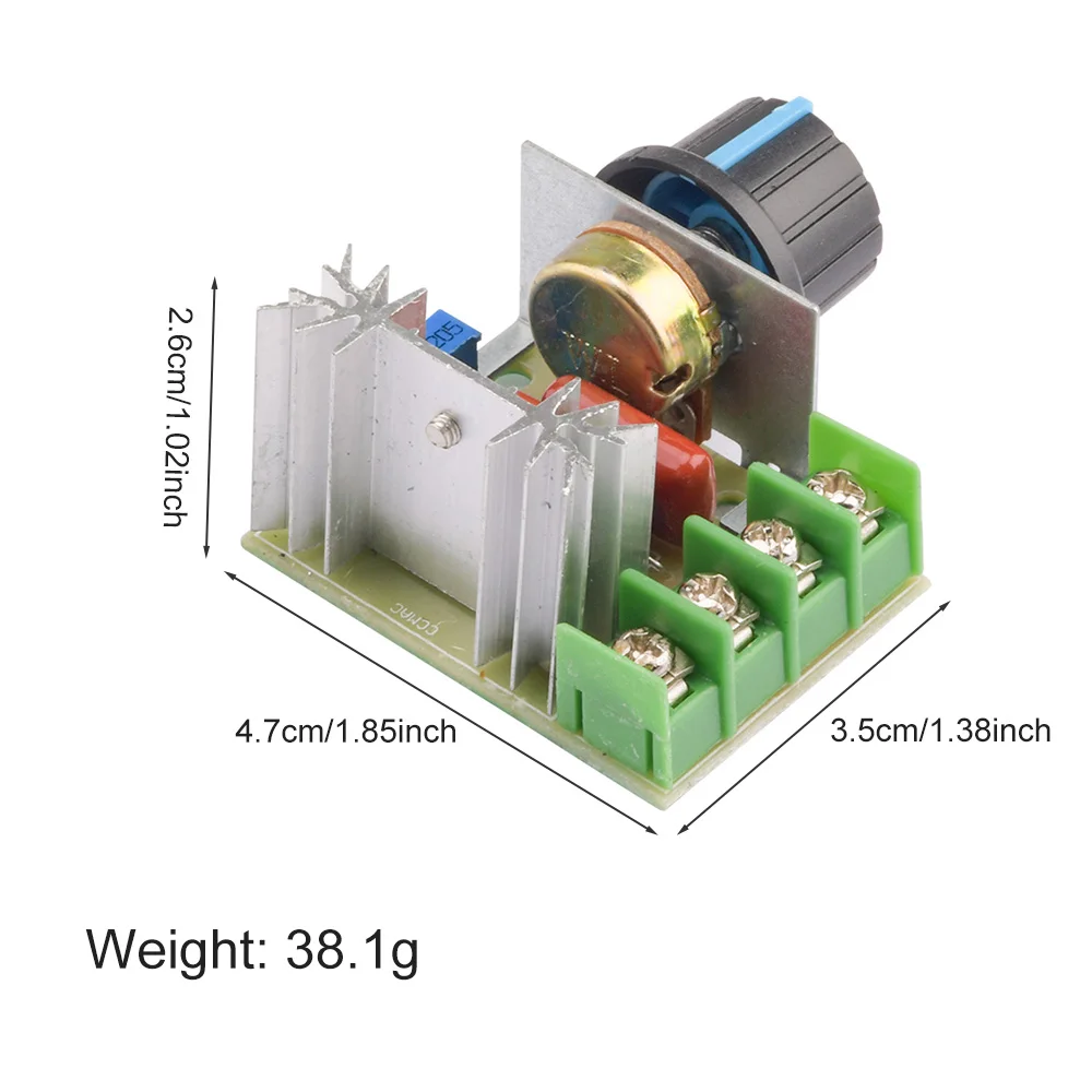 2000W SCR Electronic Voltage Regulator Speed Controller Control Board for High Power Motor motor speed controller voltage regulator electric motor speed controller