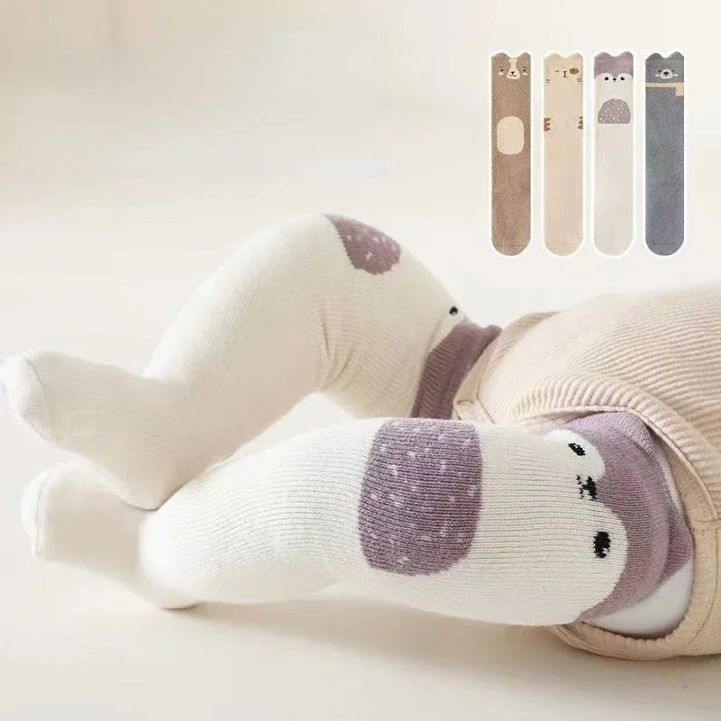 두꺼운 무릎 길이 양말, 겨울 긴 튜브, 차갑고 따뜻한 면 양말, 귀엽고 비좁은 긴 튜브 양말