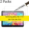 2PCS for Samsung galaxy tab 4 10.1 SM-T530 SM-T531 Tempered glass screen protector 2.5D 9H 0.33 tablet front cover film 1