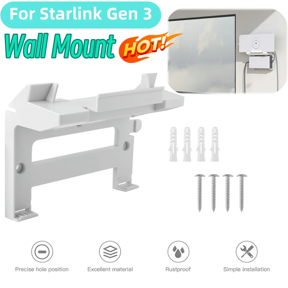 For Starlink Gen 3 Router Mount 2 in 1 Wall Holder Space Saving Wall ...
