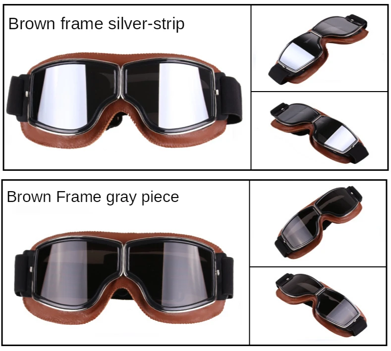 da motocicleta do vintage óculos de proteção