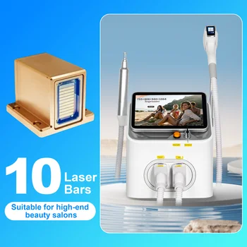 Professional 2 IN 1 10Bars Diode Laser 5000w Hair Removal Device FAC Laser Picosecond Tattoo Removal Permanent Hair Removal 1