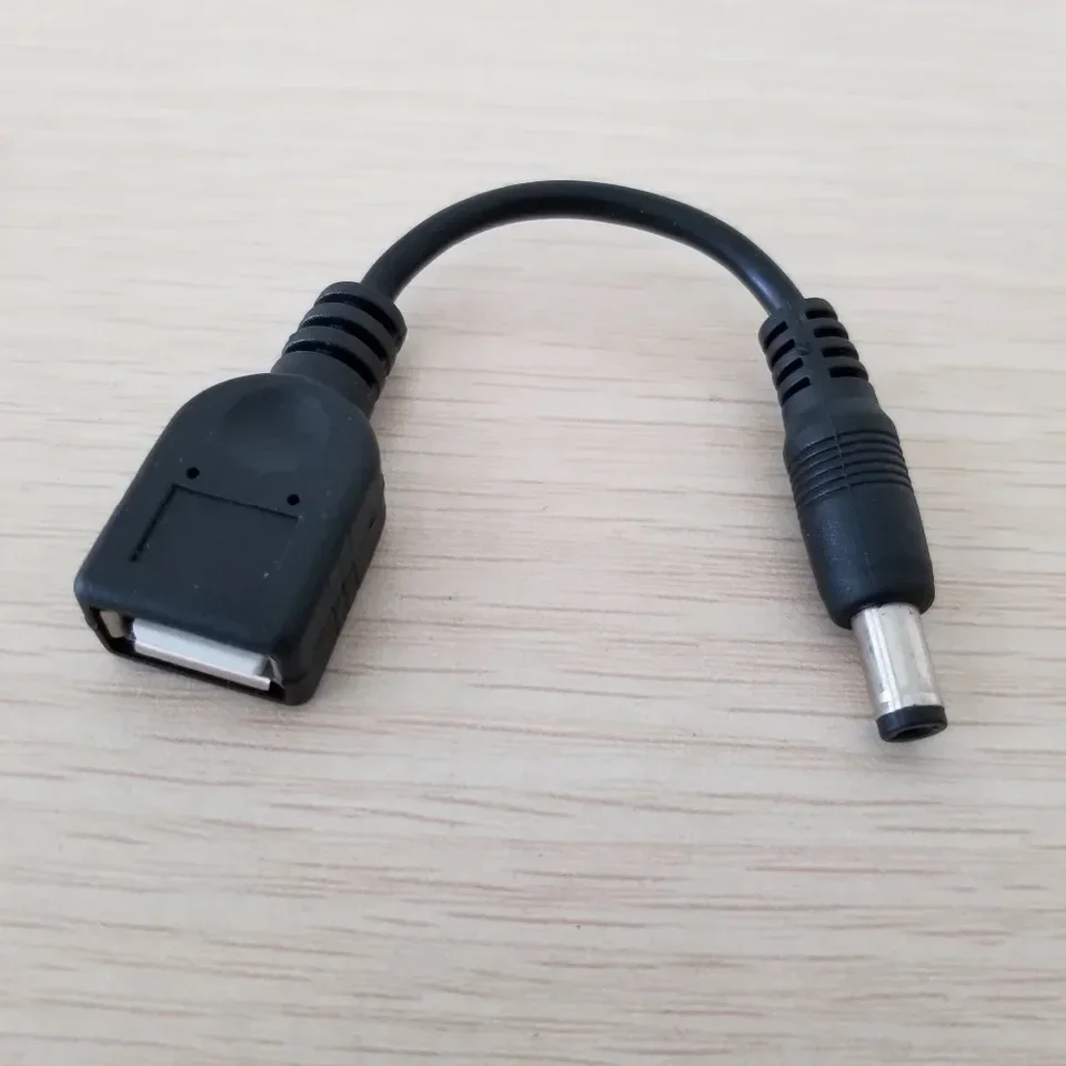 Cavo Alimentazione USB To DC 5.5x2.1 Mm – Prolunga 30cm Per Ricarica Veloce 5V/4A - 5