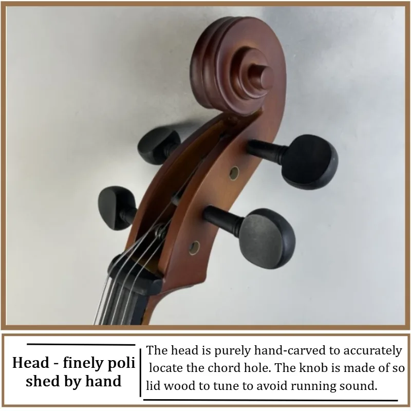 Matte Basswood Student Cello 4