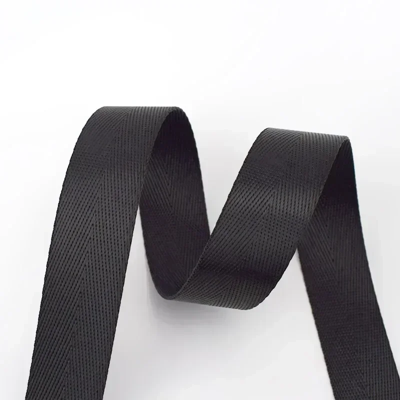 Elegant Nylon Herringbone Webbing Tape for DIY Crafts & Sewing Accessories – 5M
