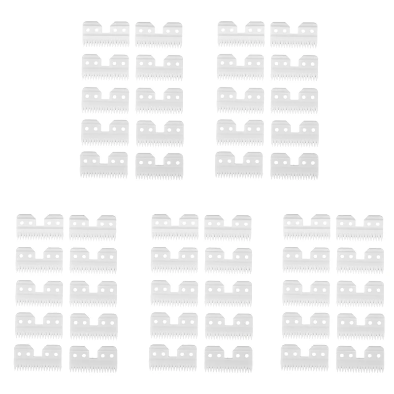 

HLZS-50Pcs/Lot Replaceable Ceramic 18 Teeth Pet Ceramic Clipper Cutting Blade For Oster A5 Series