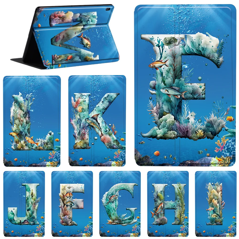 Cover Per Lenovo Tab M10 Tb-X605F/Tb-X505 Per Tab M10 Hd 2Nd Lenovo Tab M10 Fhd Plus 10 Custodia Tb-X606F/X Fish Ininiziale Pattern