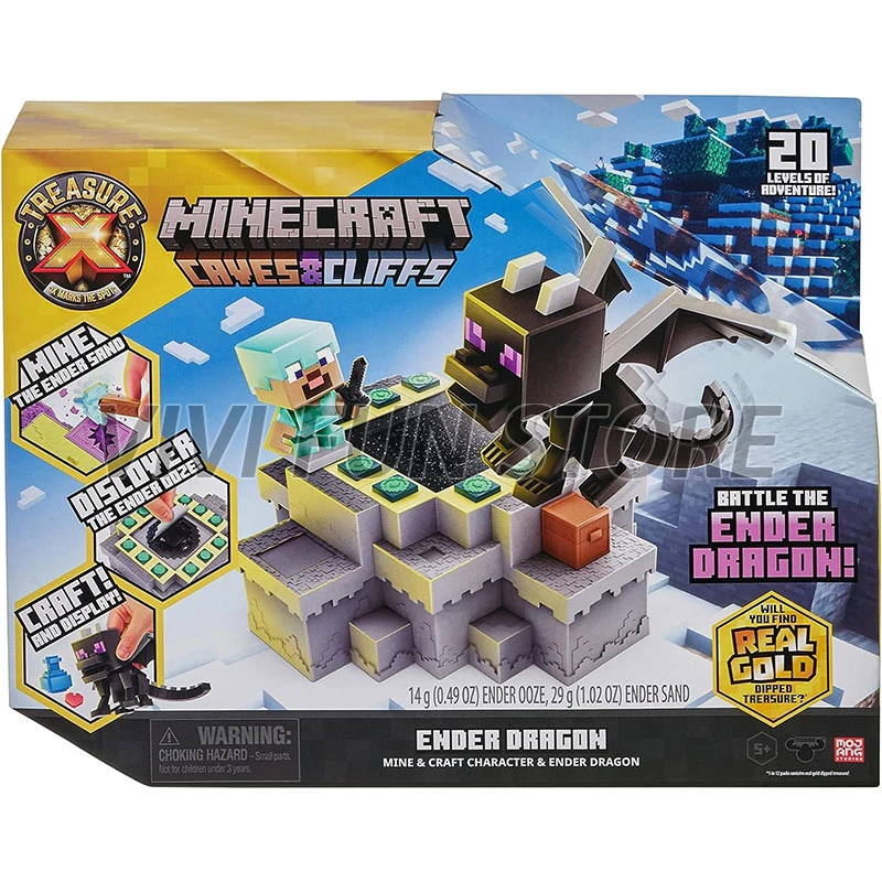 In Stock Moose Treasure X Minecraft Blind Box Steve Zombified