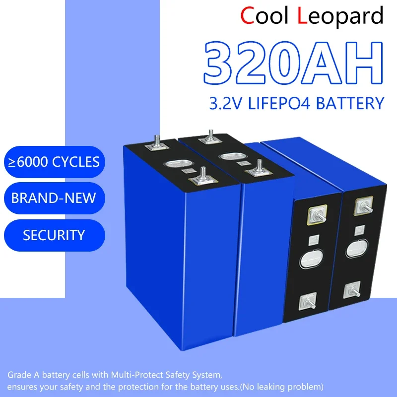 

4 PCS New Original 3.2V 105Ah 200Ah 280Ah 320Ah LiFePo4 Battery for Golf Cart and Boat Solar System DIY 12V 24V Battery