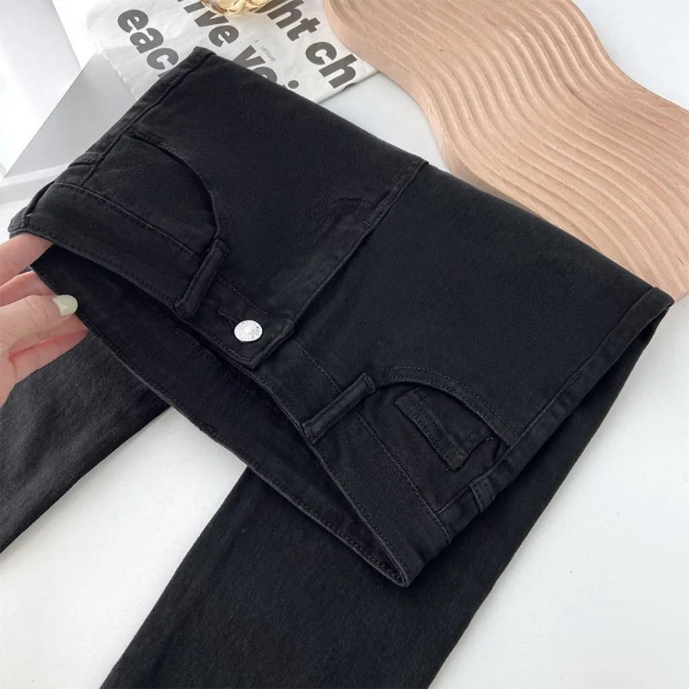 Jeans For Women Plus Velvet Thicken Winter Warm Jeans  High Waist  Woman Female Winter Thick Denim Pencil Pants