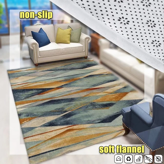 Soft Faux Cashmere Living Room Carpet, Corridor Non-slip Long