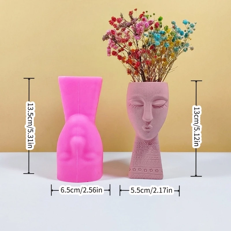 Vase Mould Flowerpots Silicone Molds Succulent Planter Molds Figure