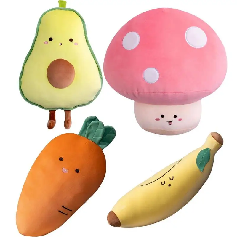 

Super Soft Cute Avocado Fruit Pillow Soft And Comfortable Plush Sleeping Pillow Vegetable Cushion Stuffed Doll Toy Gift For Kids