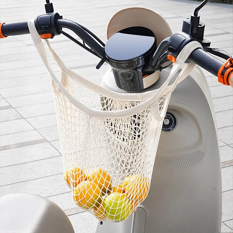Cycling Gear Mesh Pouch: Versatile Handlebar Tote and Bike Accessories Bag