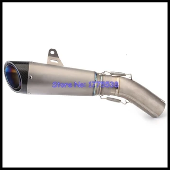 For Ducati 959 Panigale 16-19 Motorcycle Exhaust Escape Moto Link Pipe Titanium Alloy Exhaust Muffler with Carbon Tip Mid Pipe